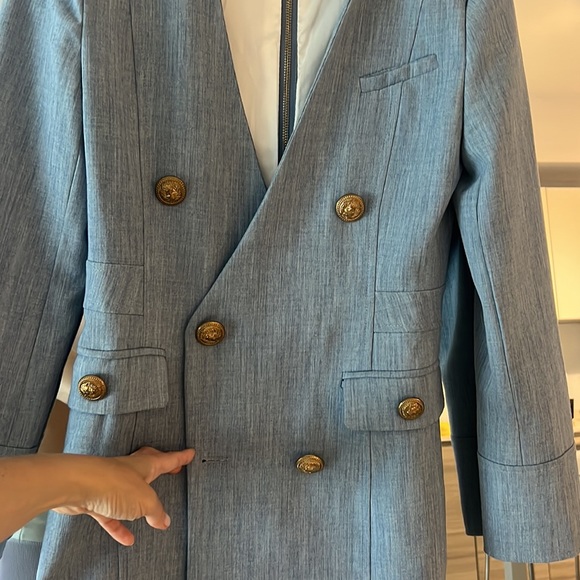 Balmain blazer size S (0-2) light blue - Picture 11 of 17